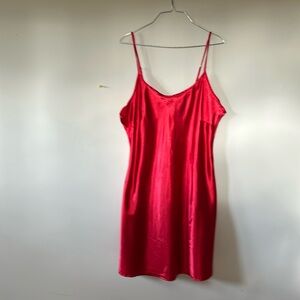 GEORGE red satin nightie